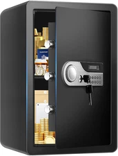 3.3 Cuft Fireproof Home Safe Digital Lock Box with Alarm Shelf Security Tool