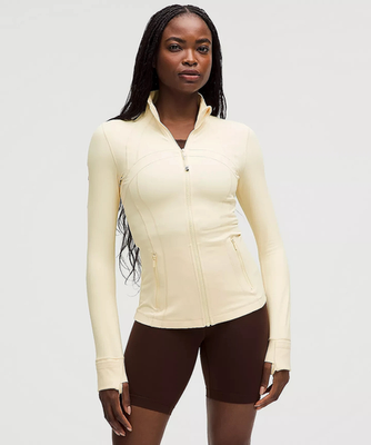 Lululemon Define Jacket - Nulu 6 ベージュ SHIPS TODAY*LULULEMON DEFINE Jacket Nulu Butter Cream Size 12 NWT