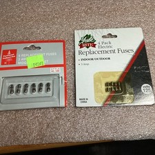 10 Replacement Fuses 3 AMP 125 Volts for Christmas Mini Lights Vintage