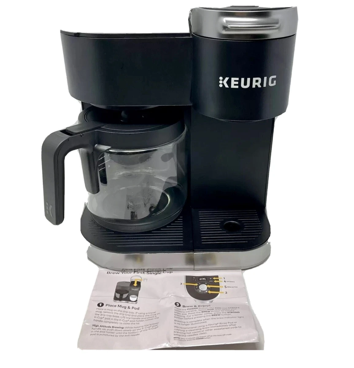 Carafe Keurig KDuo 5100 シングルサーブコーヒーメーカー ブラック 用 12カップ ガラスコーヒーカラフェポット 並行