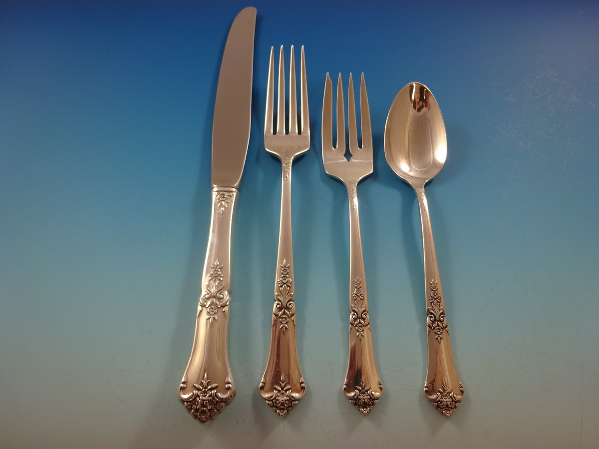 Stately by State House Sterling Silver Flatware Set For 8 Service