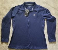 Under Armour Athletics Coldgear 1/2 Zip Woman's Sweatshirt Navy MSRP 65 NEW/NWT