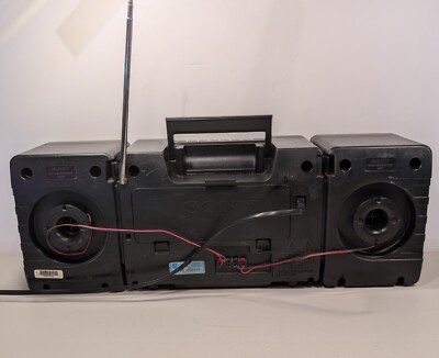 Vintage Sony CFS-1030 BOOMBOX Stereo Radio Works/Tape Player Doesn