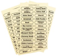 R.s.v.p. 96-piece Spice Label Set Pack Of One on sale R.s.v.p. 96-piece Spice Label Set Pack Of One on sale