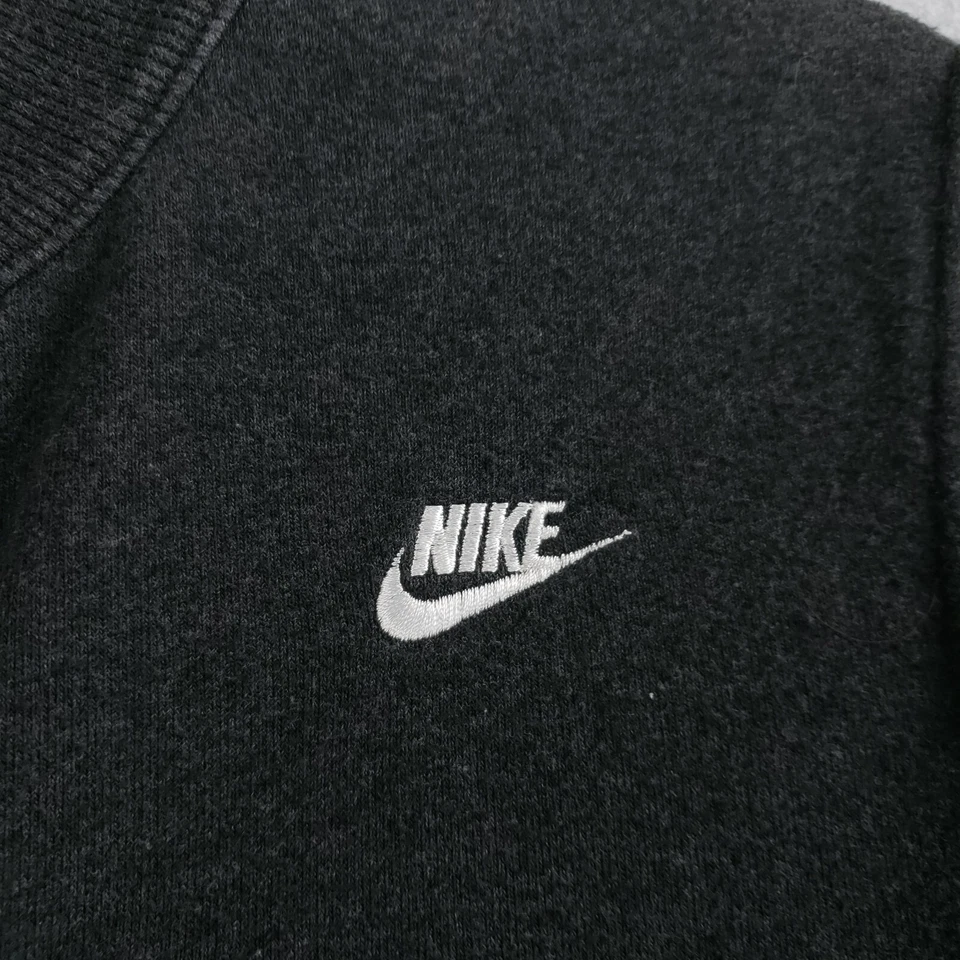 Suéter para mujer Nike talla grande L gris cremallera completa manga larga suéter Foto 4 de 4