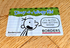 Vintage 2008 BORDERS - DIARY OF A WIMPY KID Gift Card (NO VALUE) Collectible