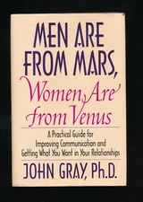 1992 Men are from Mars, Women are from Venus by John Gray 1st FIRST EDITION (HC)