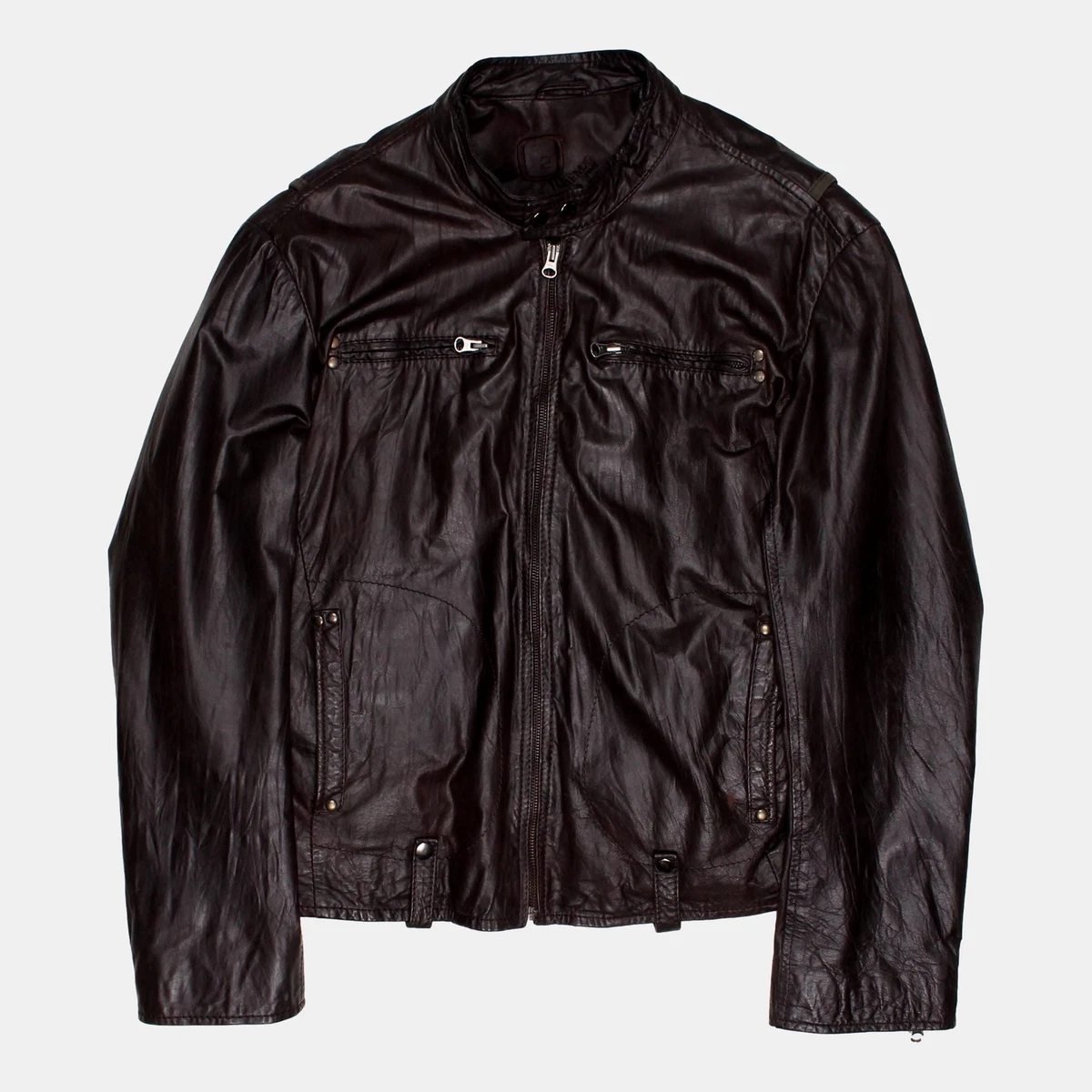 Remus uomo leather best sale jacket