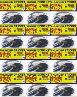 (12) Strike King 5/8 Oz Thunder Cricket Bladed Vibrating Jigs Bruiser Brand New