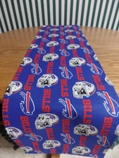 NFL Buffalo Bills, Blue Handmade Table Runner, Unlined, 56" x 12"