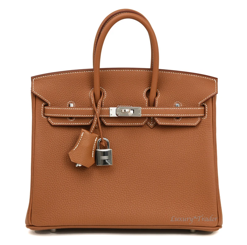 Birkin 25 Brown Leather Handbag