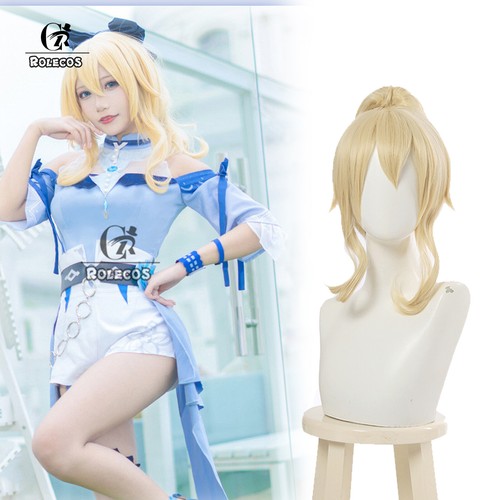 50cm Jean Cosplay Wig Genshin Impact Jean Qin Cosplay Wig Women Halloween Wig - Picture 1 of 15