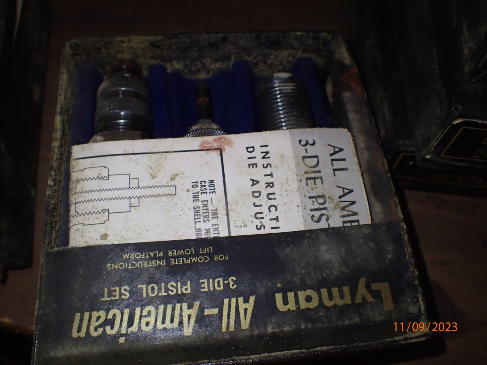 7 Sets Lyman AA Reloading Dies 30/30, 45 Colt, 9mm Lugar, 45 ACP, 300