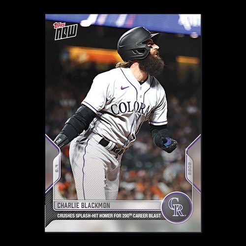 2022 Topps Now 317 Charlie Blackmon