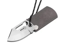 Boker Plus Dog Tag Pocket Knife 1.69" Blade 440C Titanium Handle - 01BO210C