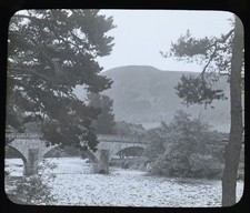 Magic Lantern Slide Photo Scotland River Scene Near Blair Atholl