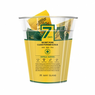[MAY ISLAND] 7 Days Secret Pore Clear Powder Scrub - 1pack (5g x 12ea)