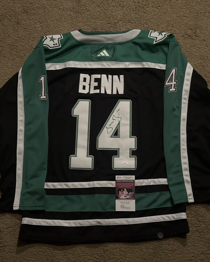 Jamie Benn Autographed Dallas Stars Reverse Retro Jersey JSA Authenticated