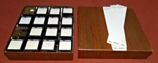 2 Inch 35MM Bell  Howell Slide Cube Library Box  fiber Drawer 16 Cubes VG Cond