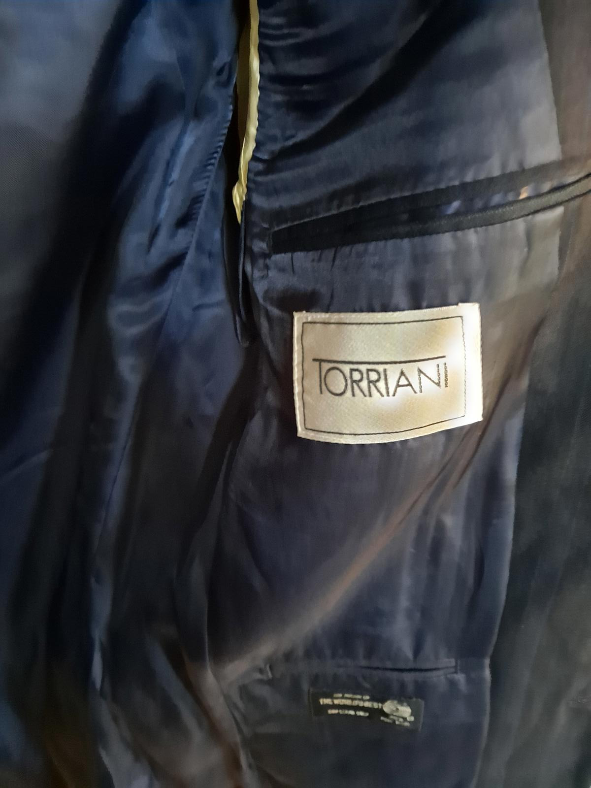 Torriani Blue 2 Button Blazer - image 4