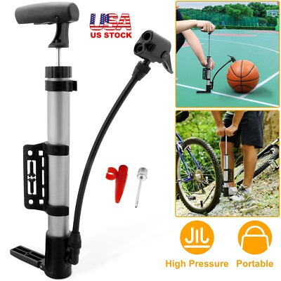 #ad Mini Bike Pump Portable Bicycle Tire Inflator w Mount For Mountain Road Bike $12.27