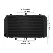 Radiator Cooler Cooling Fit For Kawasaki Z1000 2007-2009 Z800 16 ZR800 2013-2015