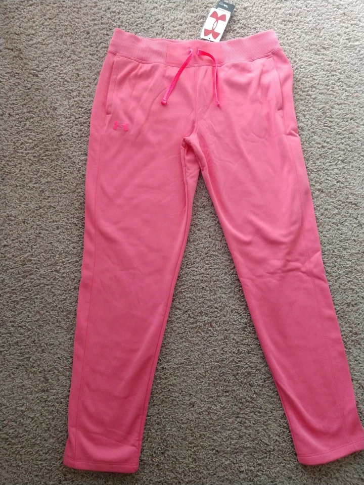 New! Girl's Pink Under Armour Pants YXL - Image 3 of 3
