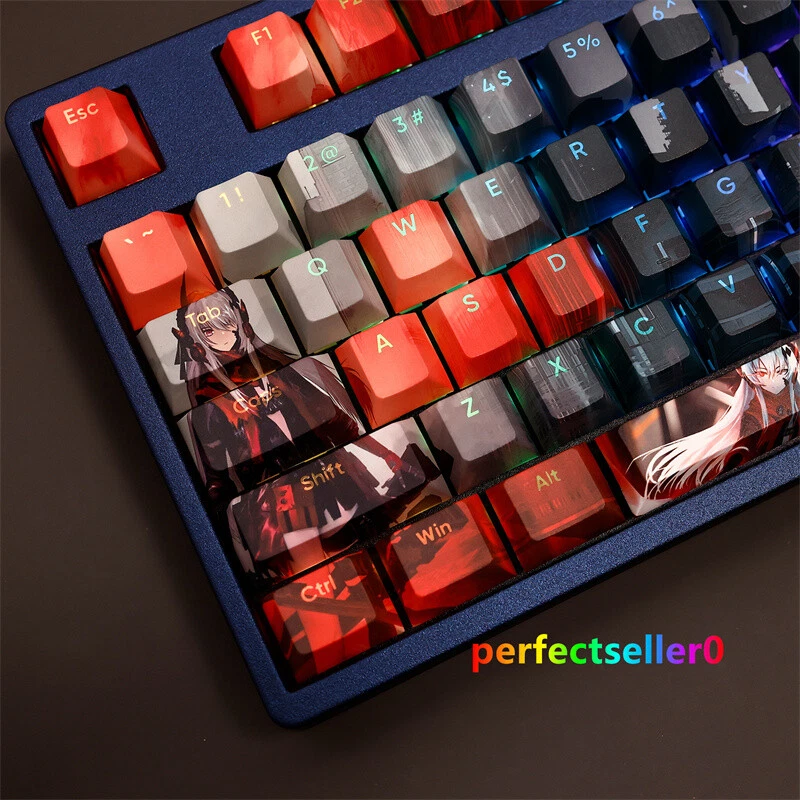 GRAY RAVEN:PUNISHING Crimson Abyss Keycap PBT Sublimation Cherry MX 108 Key Gift - Image 4 of 4