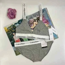 NWT Calvin Klein MODERN Modal Bralette Thong *PICK*