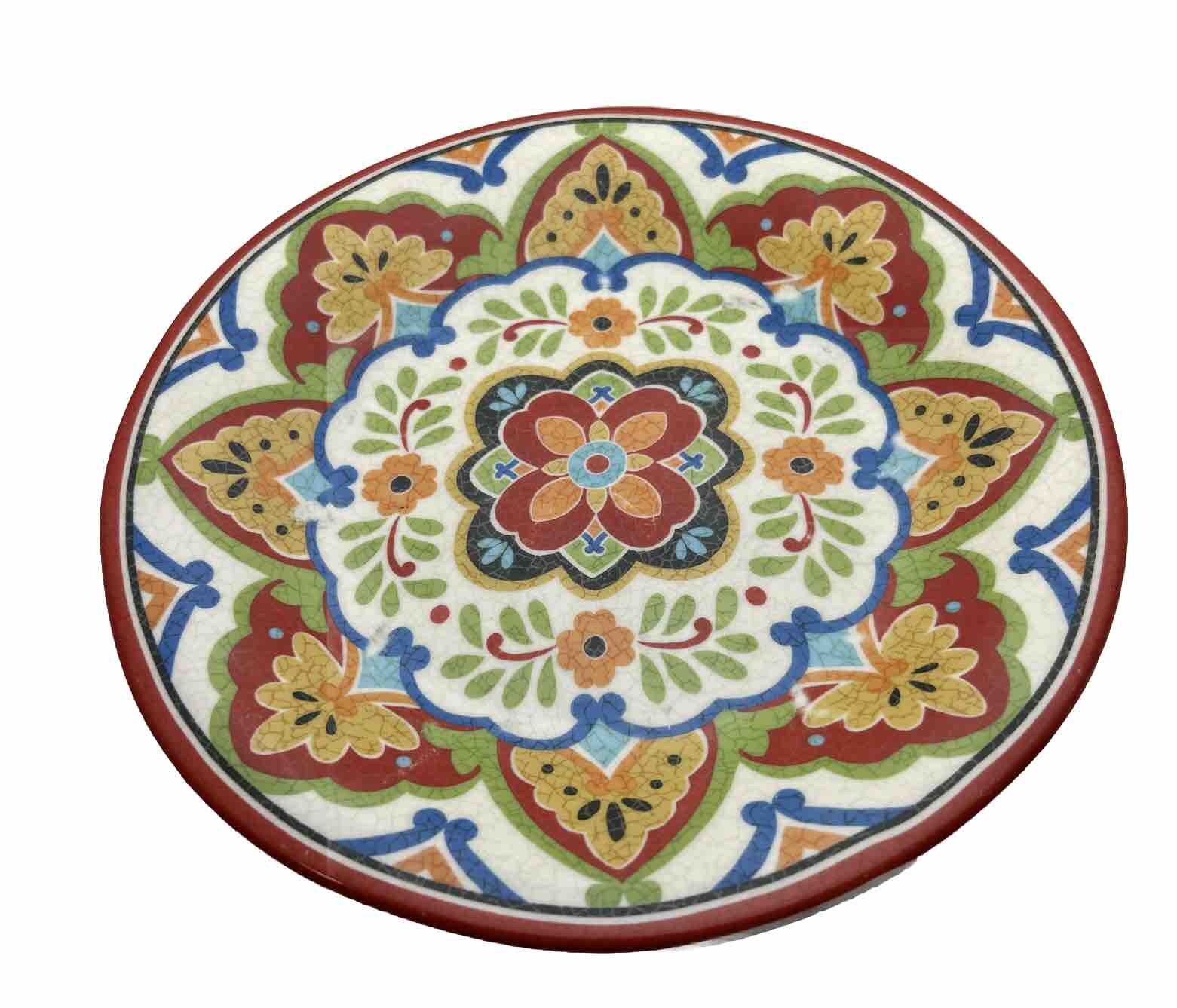 Pier 1 Imports Isidora Hand-Painted 9-Inch Earthenware Salad Plate