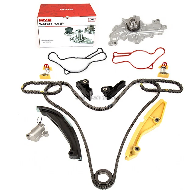 Kit de cadena de distribución bomba de agua apta para Ford Taurus Edge 13-17 Lincoln MKS MKX 3,5 3,7 L Foto 4 de 4