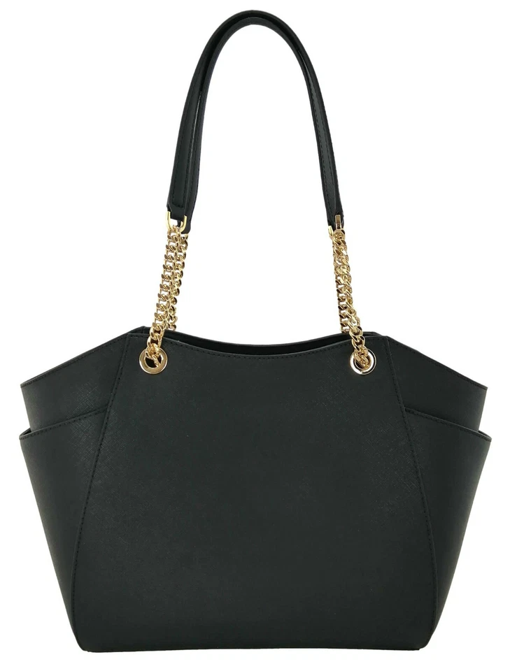 Michael Kors Shoulder Bag Black Medium to Large Top Zip Tote Leather Handbag - Image 3 of 4