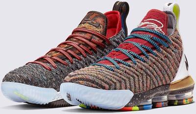 Nike Men's LeBron 16 “What The” – Size 11 – Rare Basketball Shoes