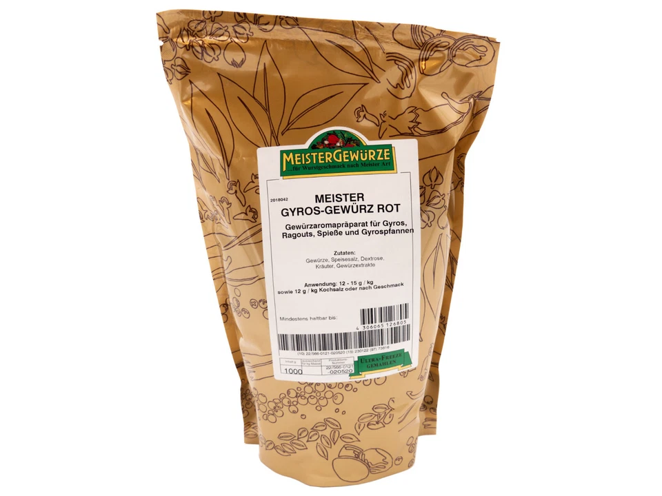 DAGEMA 1 kg Meister Gyros-Gewürz rot 1A Spitzenqualität