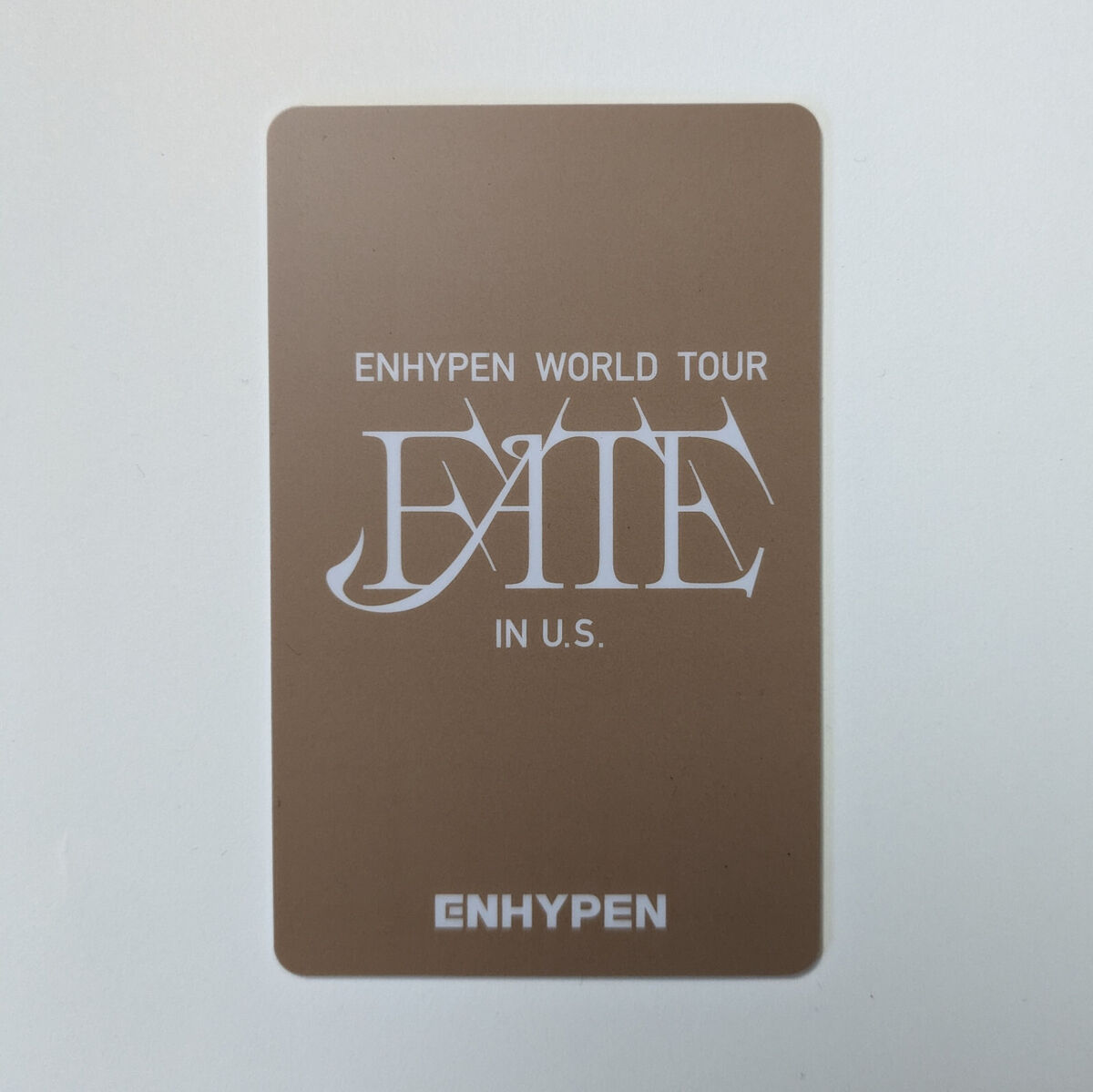 Enhypen Fate Tour Lucky Draw Photocard - US Exclusive PC Enhypen Fate Tour Lucky Draw Photocard - US Exclusive PC