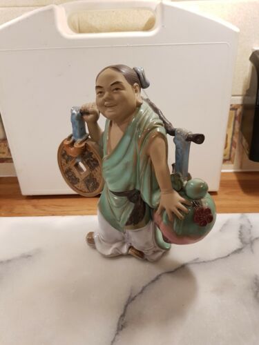 Vintage oriental Chinese Porcelain Woman Figurine H8" Stamped vgc - Picture 2 of 7