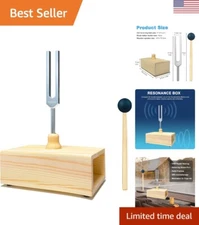 High Quality Aluminum Alloy Tuning Fork Set with Resonance Box - 432 Hz (Wood)