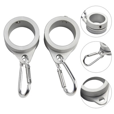 Brandneu Fahnenmast Ring für 0,75-1 Zoll Mast ° drehbar Aluminiumlegierung