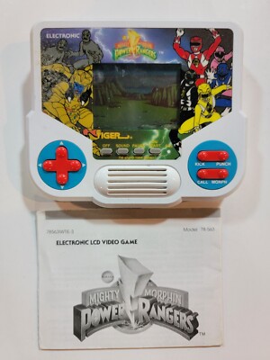 1988 Tiger Electronics Mighty Morphin Power Rangers Handheld w/ Manual