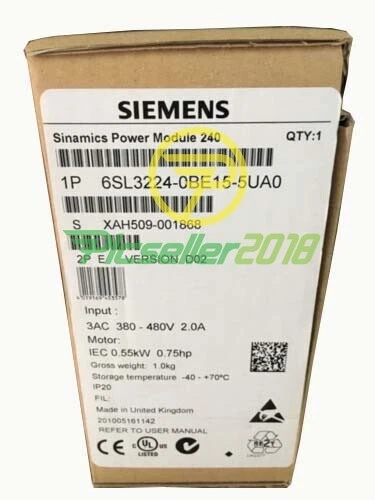 6SL3 224-0BE15-5UA0 NEW SIEMENS 6SL3224-0BE15-5UA0 G120 PM 240 Power Module - Picture 1 of 5
