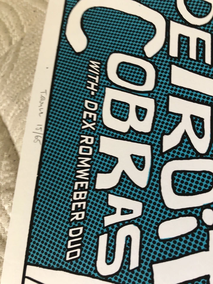 Detroit Cobras Rachel Nagy Rock Show  Dex Romweber Tim Doyle Austin Texas Art#65 - Image 2 of 3