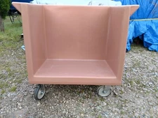 2 Restaurant Tray/Dish Carts  38" x 22" x 34" Coffee Color