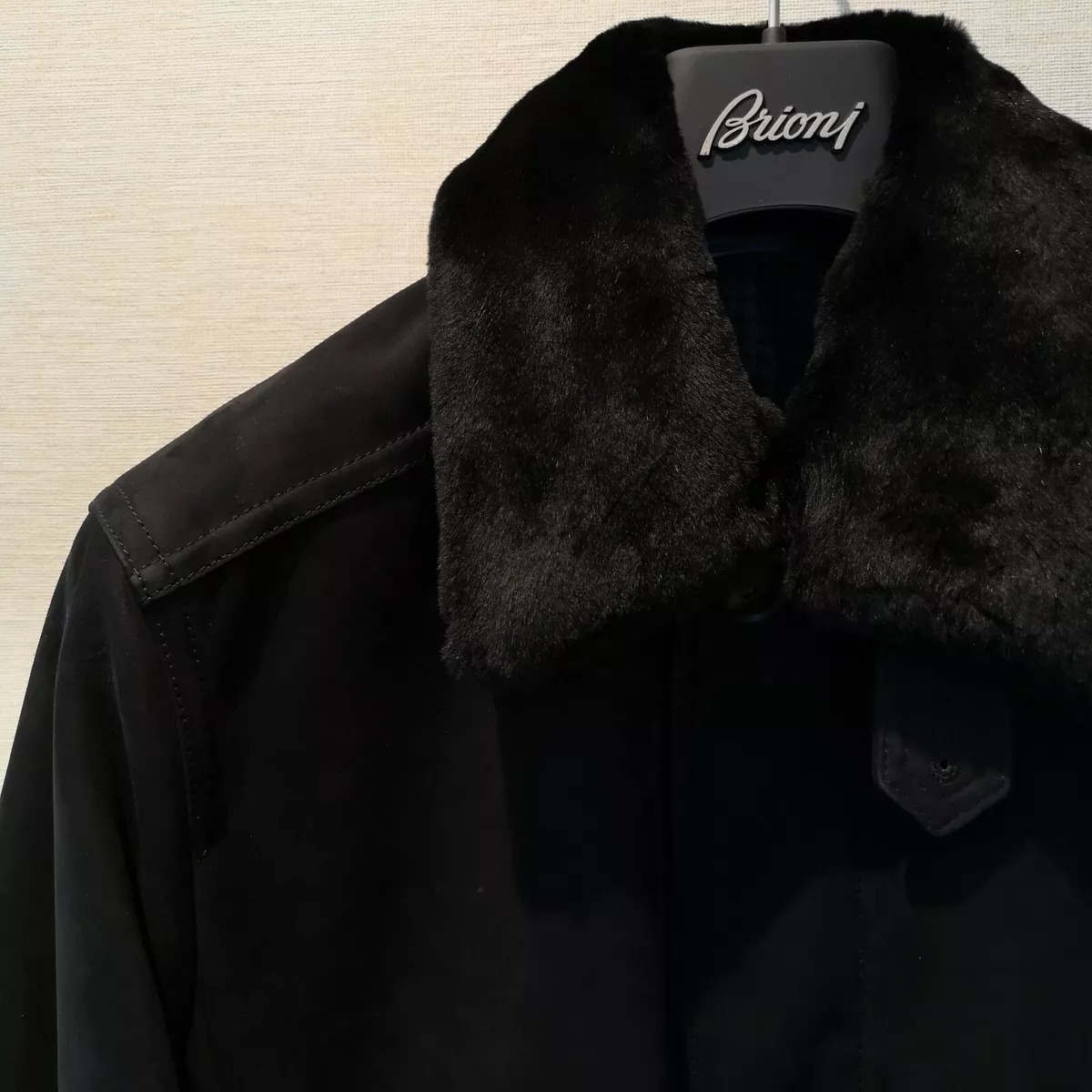 Brioni store shearling jacket