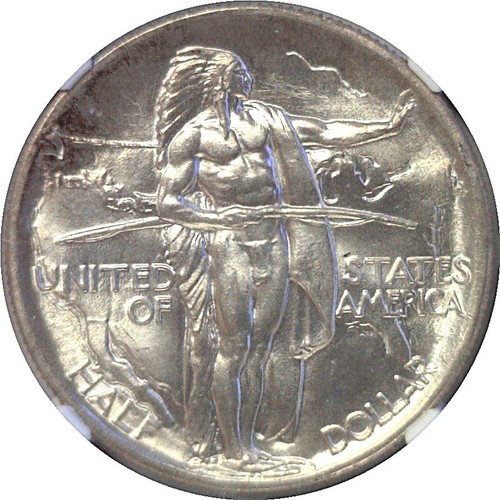 1936 50C Oregon Trail Commemorative Half Dollar - NGC MS-66 - Picture 2 of 3