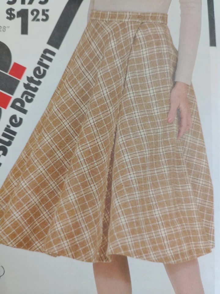 Simplicity ESP 5175 Wrap Skirt Bias Sewing Pattern Ladies 10 12 14 UC Swing VTG - Image 2 of 4