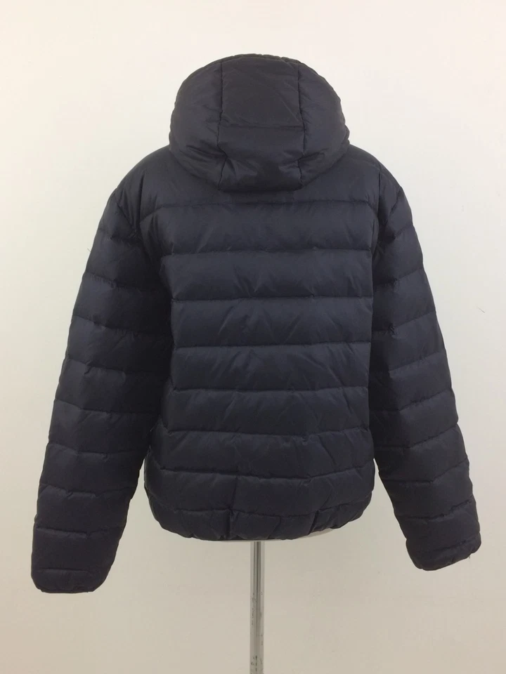 Женская куртка-пуховик Emporio Armani размер 16 темно-синяя золотистая двусторонняя на молнии б/у F1 - Изображение 4 из 4