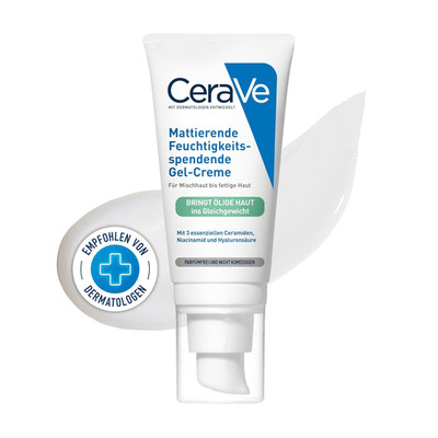 Cerave Mattierende Feuchtigkeitsspendende Gel-Creme, Bei Fettiger Und Öliger Hau