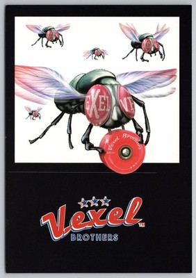 Vexel Brothers Fly Skateboard Clothing Collection 1999 Promo Postcard UNP 4x6