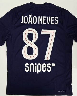 2025/26 Nike PSG Nike #87 João Neves Dri-FIT ADV Home Match Soccer