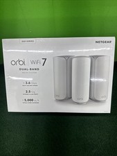 NETGEAR - Orbi 260 Series BE3600 Dual-Band Mesh Wi-Fi 7 System 3-pack - White